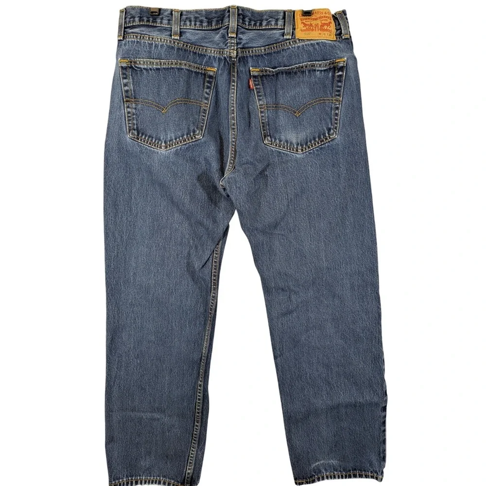 Levi's 505 Jeans Men's Size 36X28 (Tag 38x30) Blue Regular Fit Straight‎ Leg